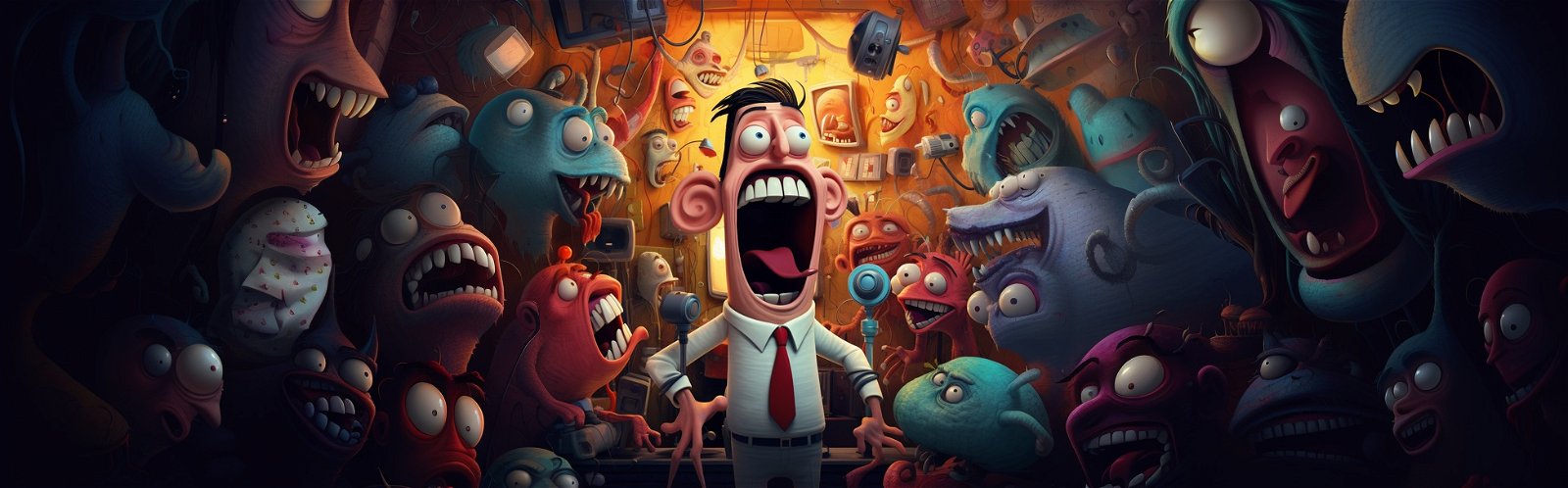 Cartoon sound effects page header